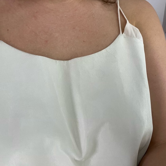 Vince leather and silk spaghetti straps top - Picture 13 of 15